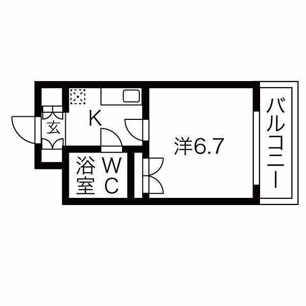 ヴィラ田辺２号館の間取り