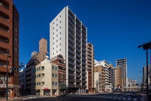 【広島市中区大手町のマンションの建物外観】