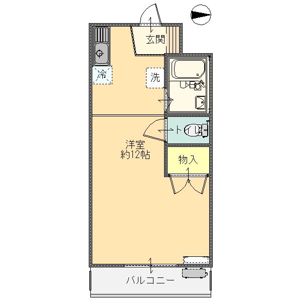 コーポ伊勢の間取り