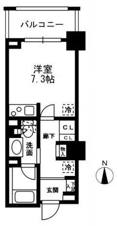 新宿区中落合のマンションの間取り