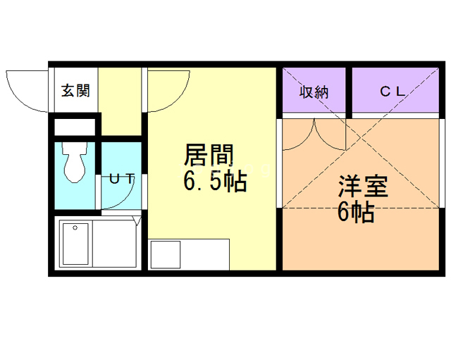 カスティーロ月寒東の間取り