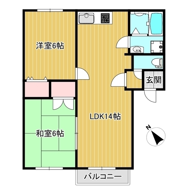 シャルマン　ヴィーの間取り