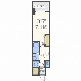 【プランドール北浜の間取り】