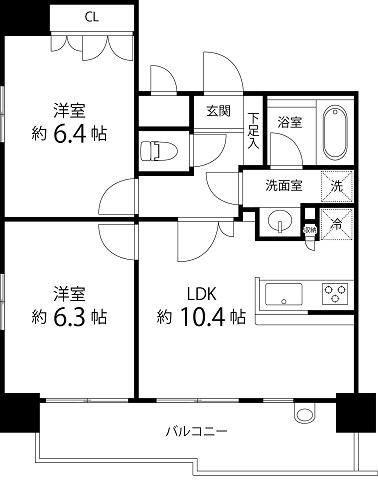 千代田区外神田のマンションの間取り