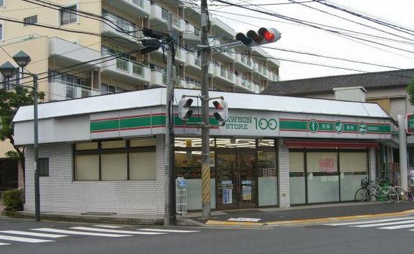 コンビニ　ローソンストア１００市川南八幡三丁目店（コンビニ）まで204m