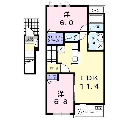 エスポワールB_間取り_0