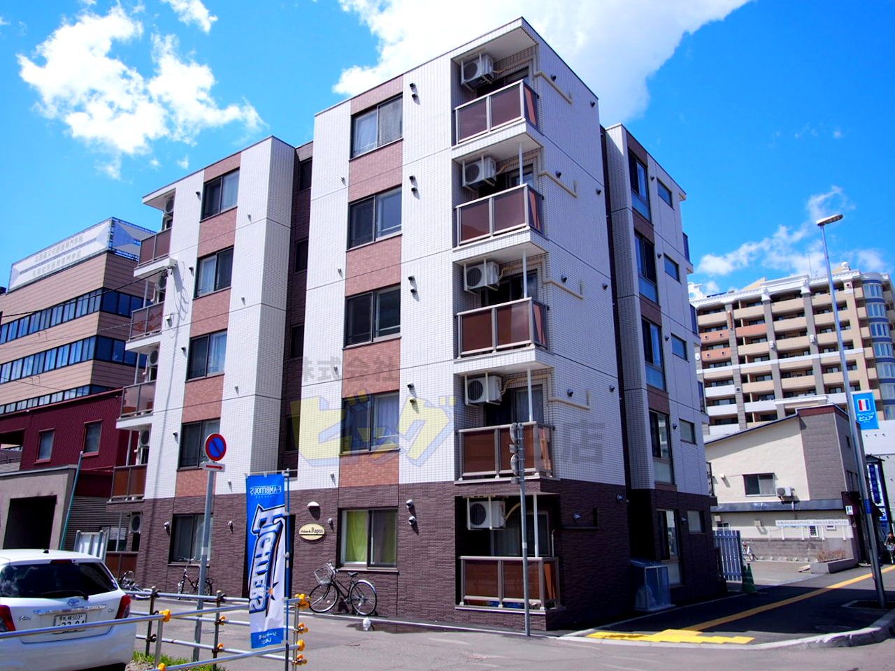 建物外観　人気の都市ガスマンションです♪