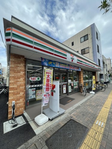 コンビニ　セブンイレブン　堀切菖蒲園駅前（コンビニ）まで455m