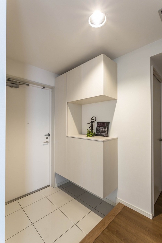 玄関　収納もある玄関です