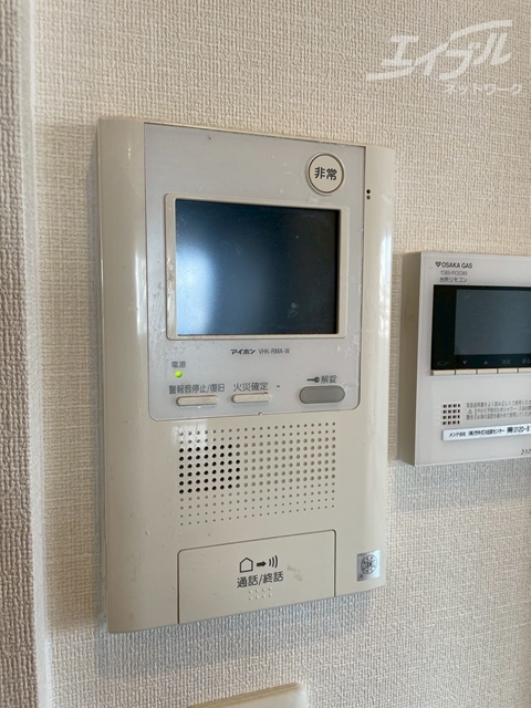 セキュリティ　モニター付きインターホンです