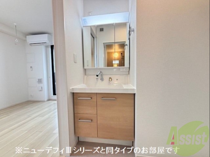 洗面設備　建設中のため、写真はイメージになります。