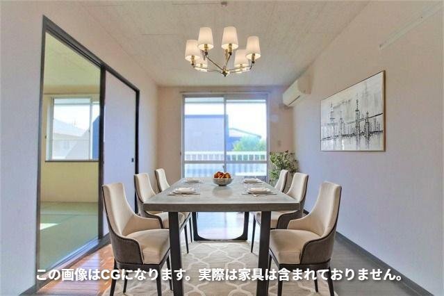 居室・リビング　エアコン付きの快適な洋室７．５帖