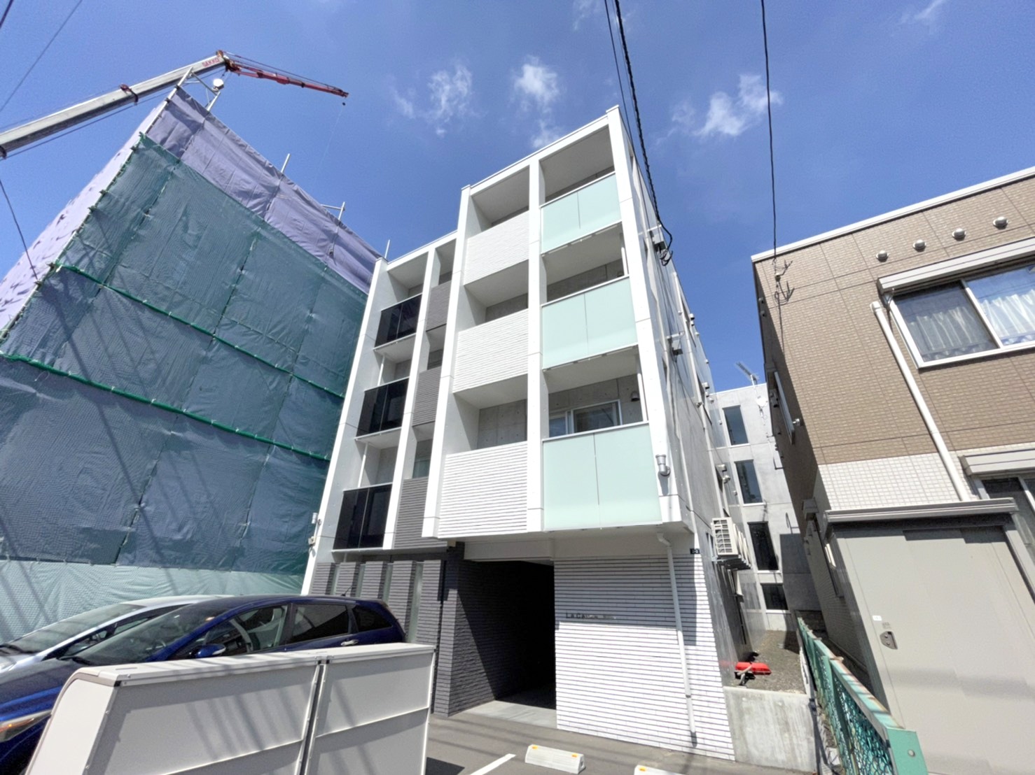 建物外観　都市ガス・ネット無料♪札幌駅徒歩圏内の好立地デザイナーズ