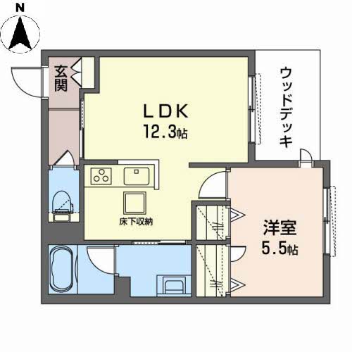 シャーメゾンアミコートの間取り写真