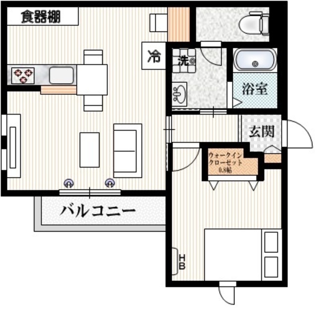 その他　家具設置イメージ　※実際には家具は設置されません。