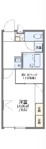 レオパレス鹿島田の間取り写真