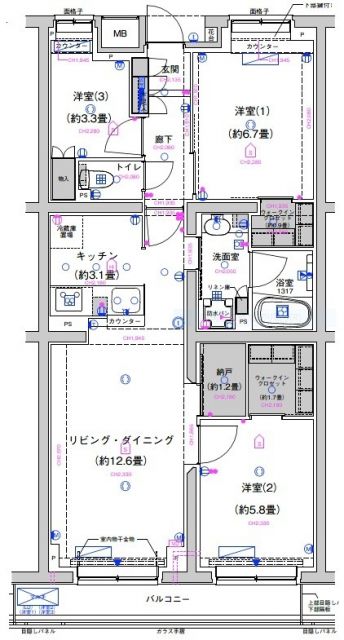 サステナブランシェ本行徳の間取り写真