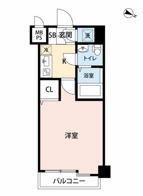 東急田園都市線 池尻大橋駅 徒歩9分 4階建 築24年の間取り写真