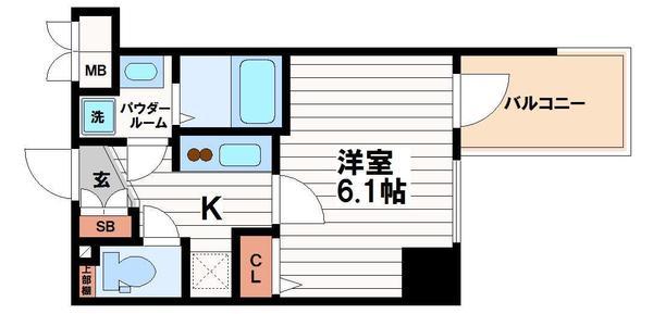 プレサンス上町台クレストの間取り写真