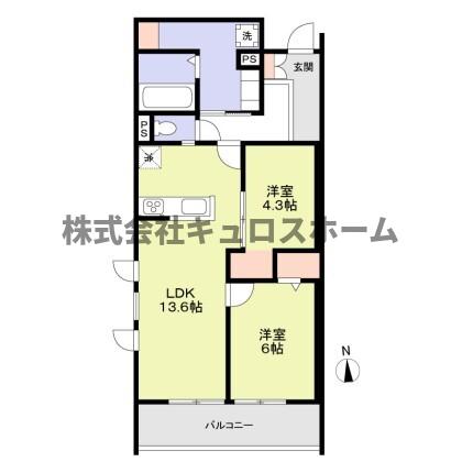 地下鉄千日前線 南巽駅 徒歩3分 3階建 新築の間取り写真