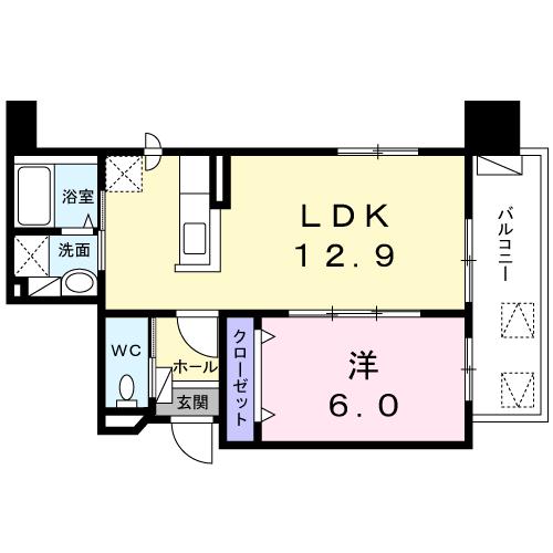 プラシード北円山の間取り写真