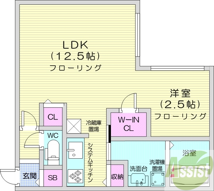ピオネロ新道東の間取り写真