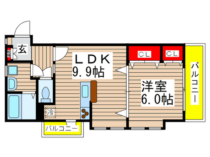 ＪＲ総武線 東船橋駅 徒歩14分 2階建 築27年の間取り写真