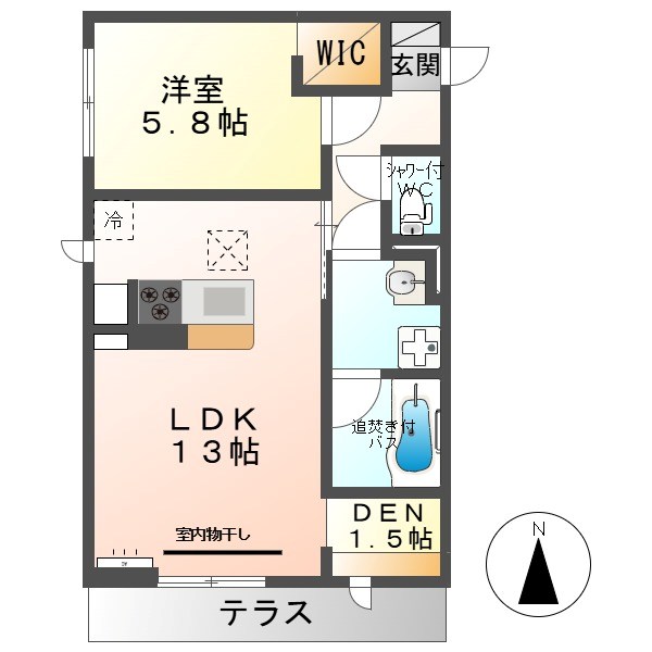 エルミタージュ中央の間取り写真