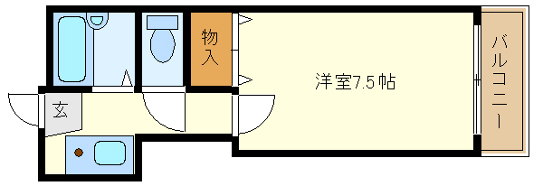 レオパレス錦が丘の間取り