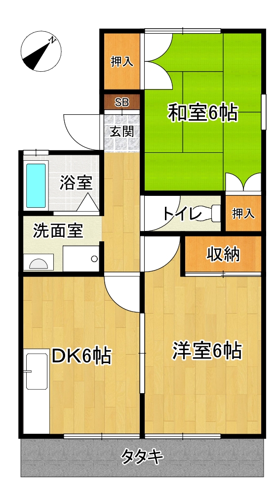 ドミール霧が丘Ａの間取り