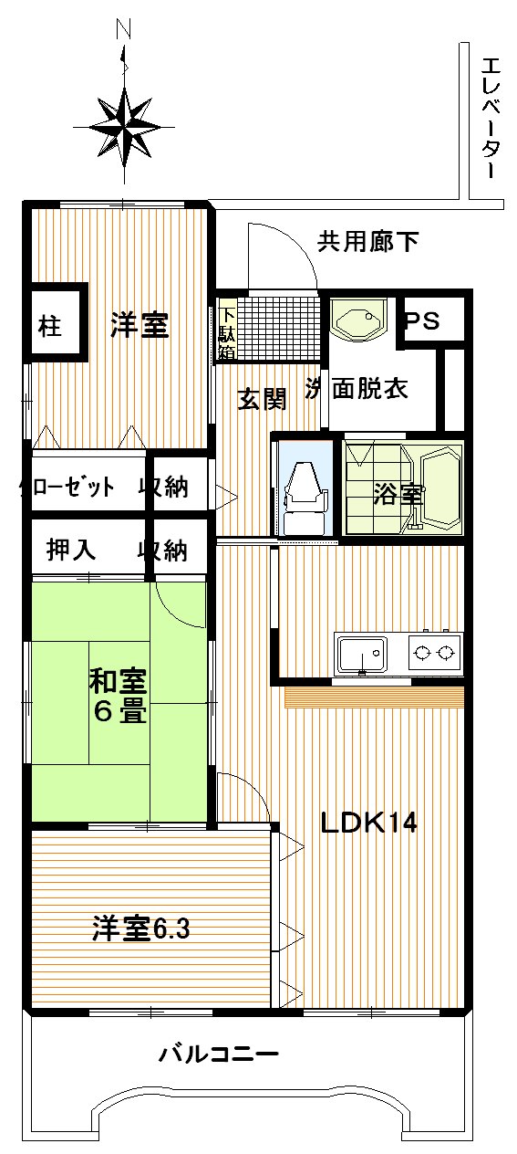 ファミールアクアージュの間取り