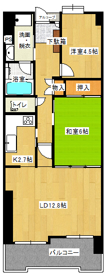 葉山町パークマンションの間取り