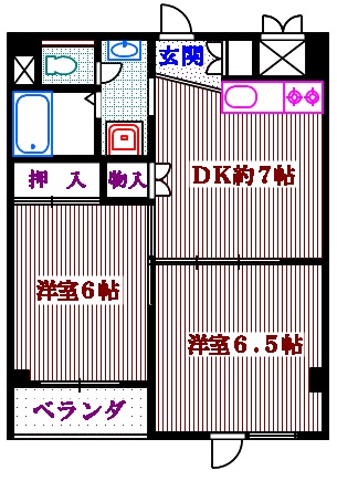 ポストハイムの間取り