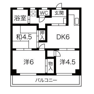 グリーンハイツの間取り