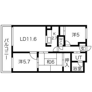 サントアリオ・デ大谷地の間取り