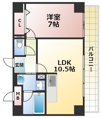 ロイヤル六甲駅前の間取り