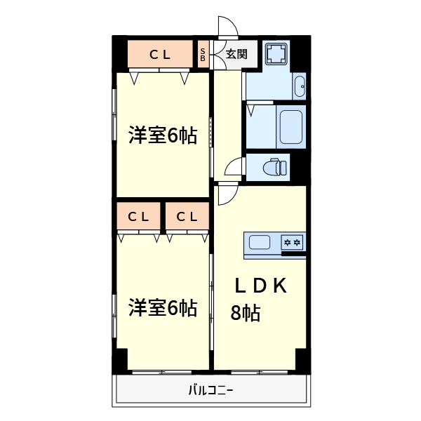 メゾンローリエの間取り