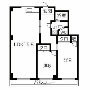 豊橋市宮下町のマンションの間取り