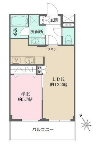 【文京区春日のマンションの間取り】