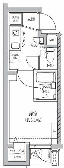 ベルシードステアー鶴見市場駅前の間取り