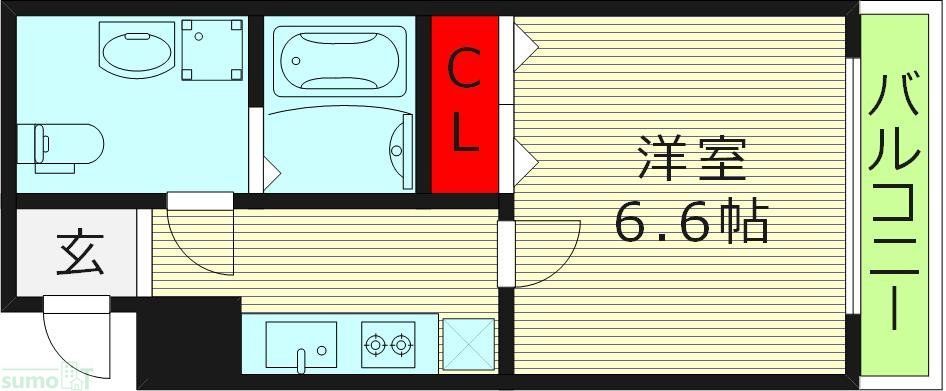 プロスパーコート新深江の間取り