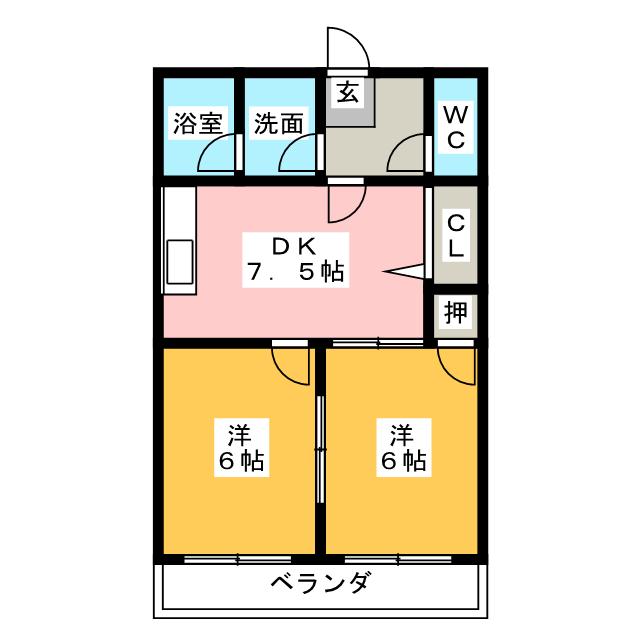 エスポワール富洲原の間取り