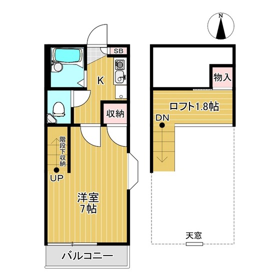 郡山市町東のアパートの間取り