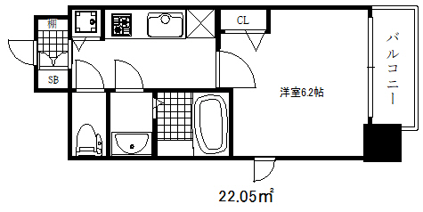 プレサンス神戸ティアラの間取り