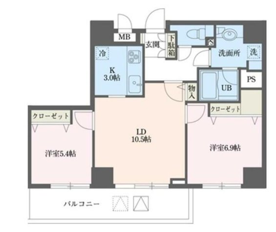 ドゥーエ横浜駅前の間取り