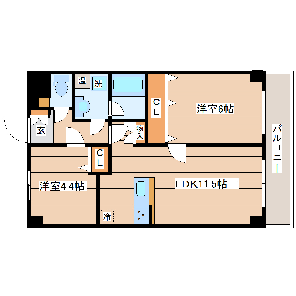 ライフポート松栄の間取り