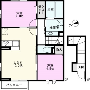 （仮）Ｄ－ＲＯＯＭ越谷市宮本町２丁目の間取り