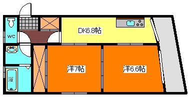 シャンポール小川の間取り