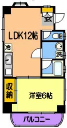 セシール米屋町の間取り