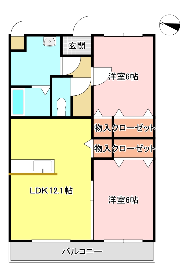 コーンハイツIIの間取り